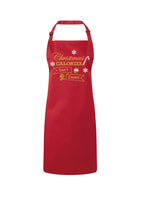 Adult Red Christmas Calorie Apron