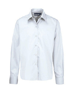 White Long-Sleeve Blouse (Twin Pack)