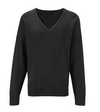 Black V Neck Pullover