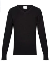 Girls Fitted Black Pullover 100% Cotton