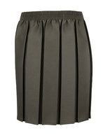 Grey Box Pleat Skirt
