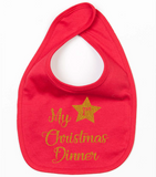 Christmas Dinner Baby Bib