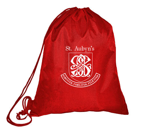 St Aubyn's PE Bag Red (School) Forest Casual and Schoolwear